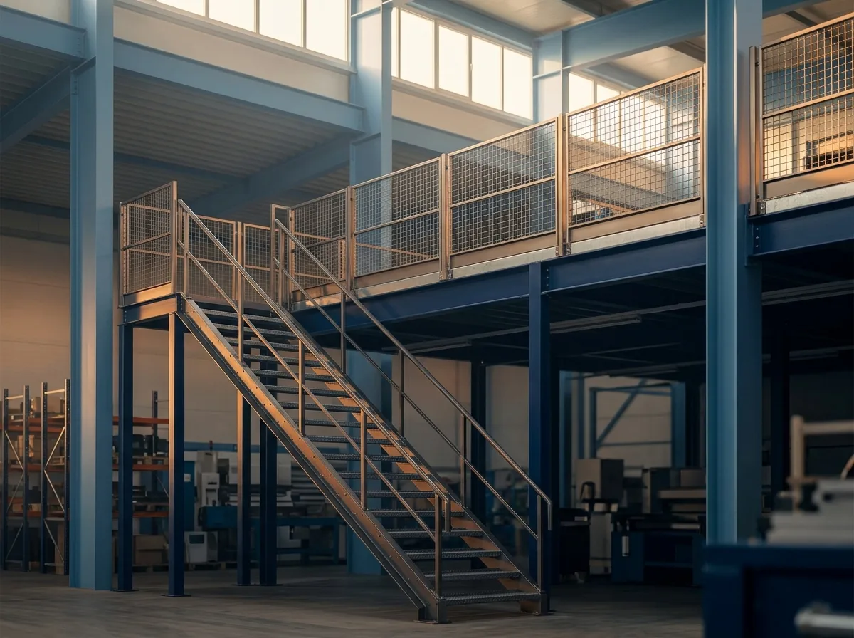 Mezzanine industrielle sur mesure